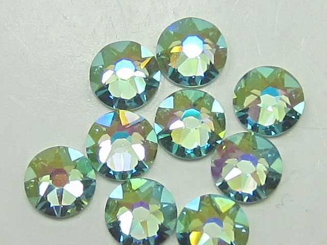 72 pcs. 20ss CHRYSOLITE CELADON FLATBACK European Rhinestones